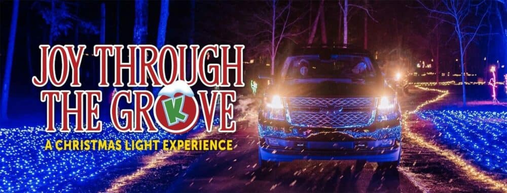 Experience enhanced joy through the grove at Knoebels Amusement Resort during your cozy campground stay.