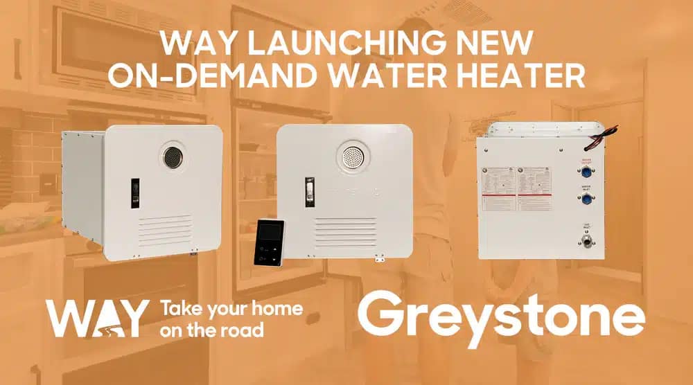 Way introduces new on-demand RV water heater.