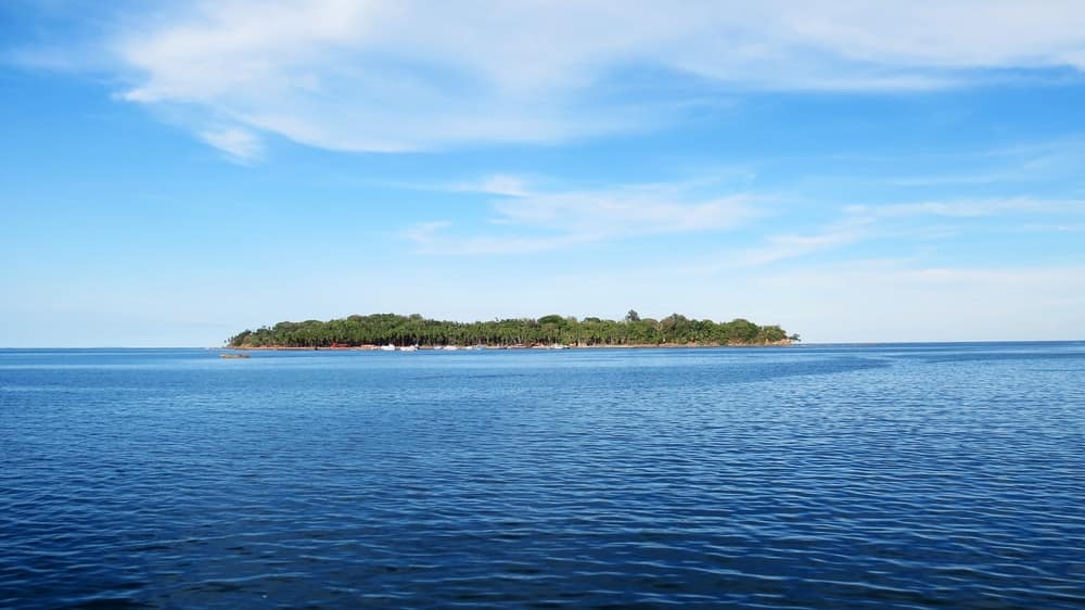 A premium small island in the Andaman and Nicobar Islands, nestled in the middle of a large body of water.