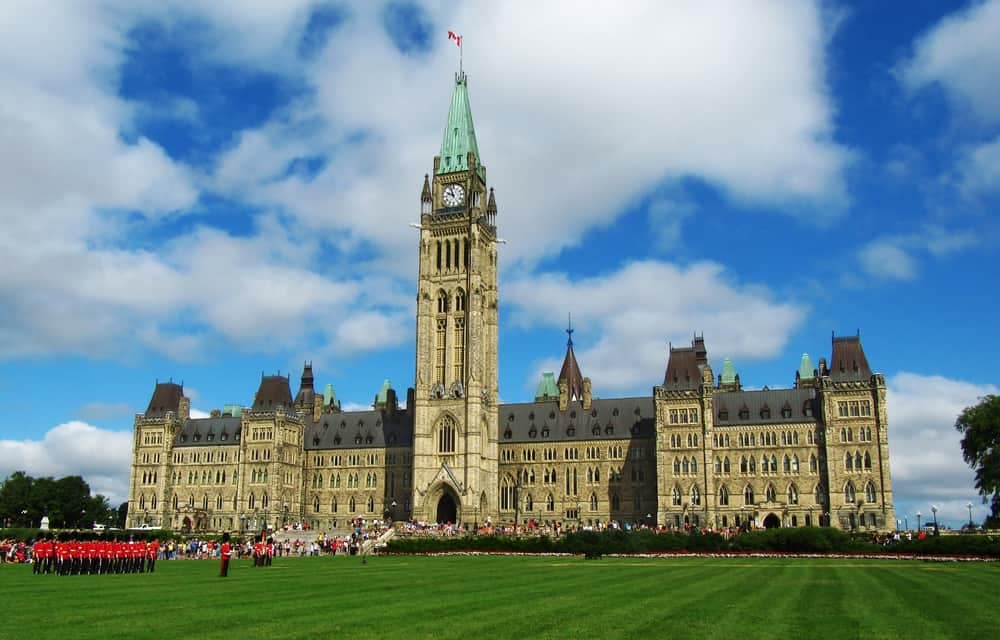 The government-supported parliament building in Ottawa, Canada is representative of CCRCV and RVDA of Canada.