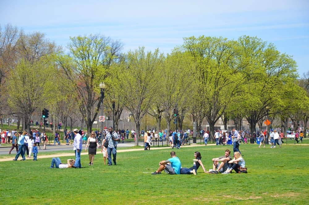 Friends of Gorges State Park gathered annually, sitting on the grass in Gorges State Park.