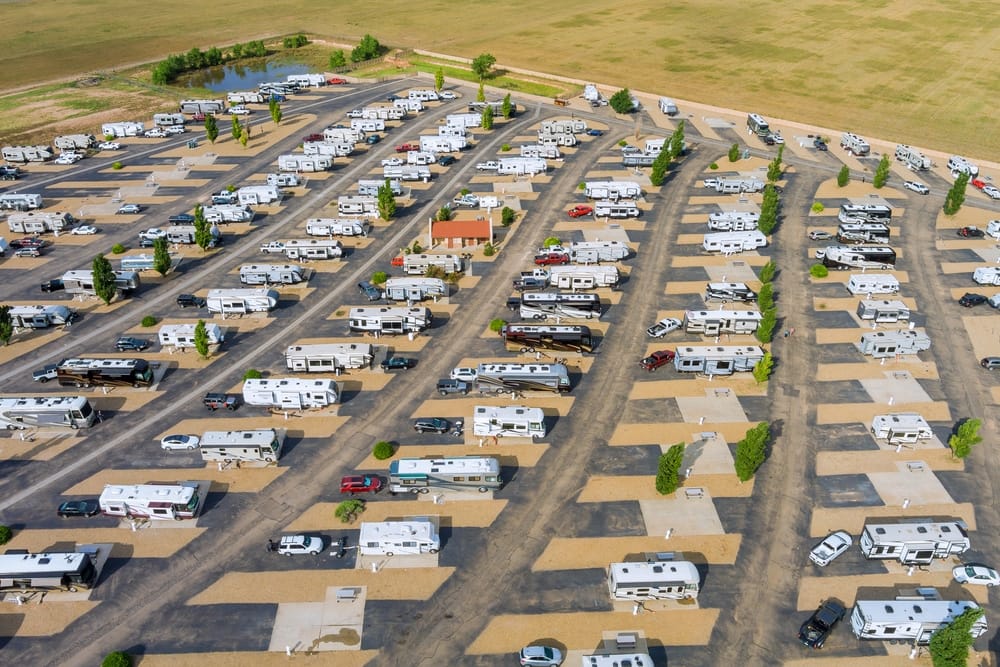 A proposal for an aerial view of the proposed Spotsylvania RV Park.