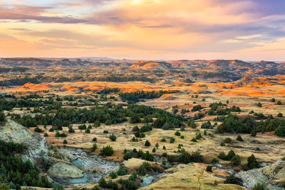 Badlands national park, North Dakota, USA.