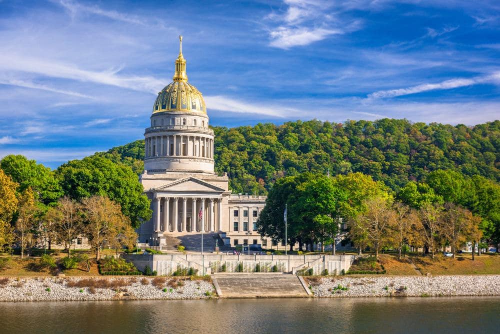 The state capitol building in West Virginia.