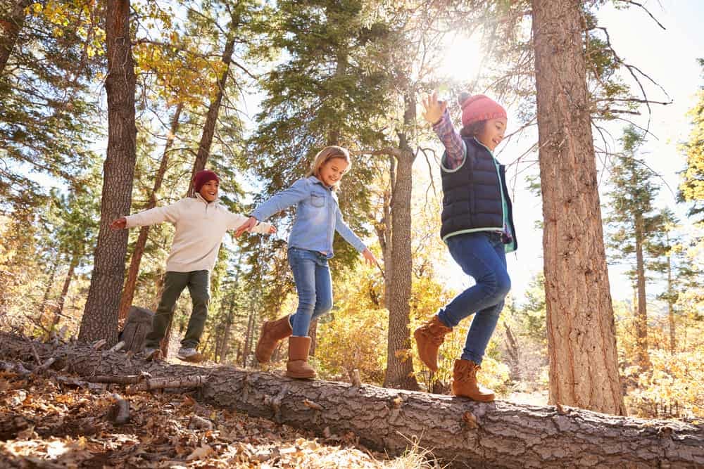 The Outdoor Foundation Grows as a group of children thrive outside in wooded areas, expanding to 4 more states.