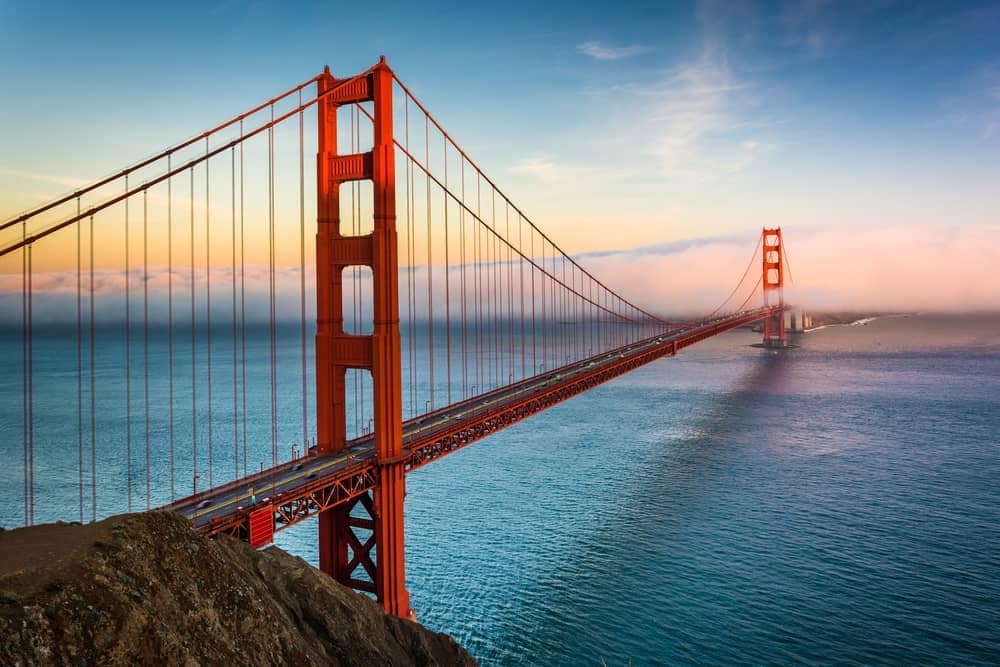 Explore the iconic Golden Gate Bridge and vibrant city of San Francisco, California in the comfort of a Cabana campervan.