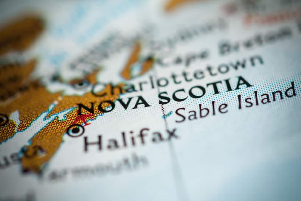 A map of Owls Head Provincial Park in Nova Scotia.