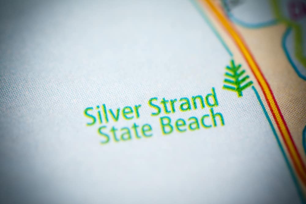 A map of Silver Strand State Beach camping area, provided by State Parks Officials.
