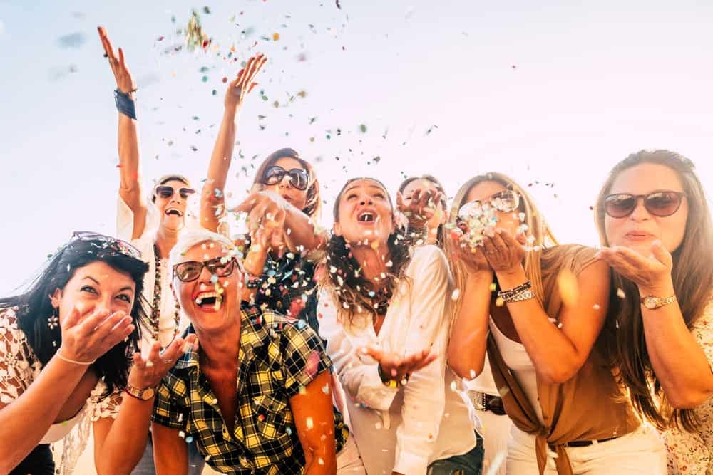 The Class of 2022 at MH Hall of Fame are having a blast throwing confetti at each other during their RV trip.