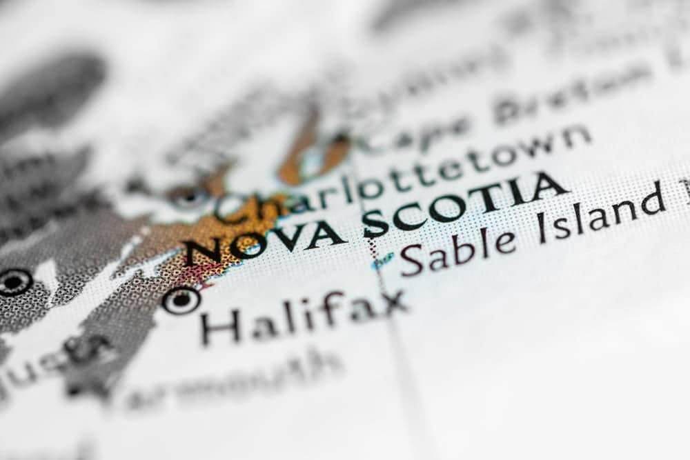 Wildfires in Nova Scotia on a map.