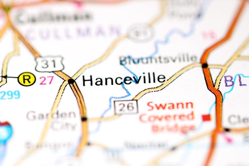 A map of Hancock County, Tennessee highlighting the RV expansion and demand in Hanceville.