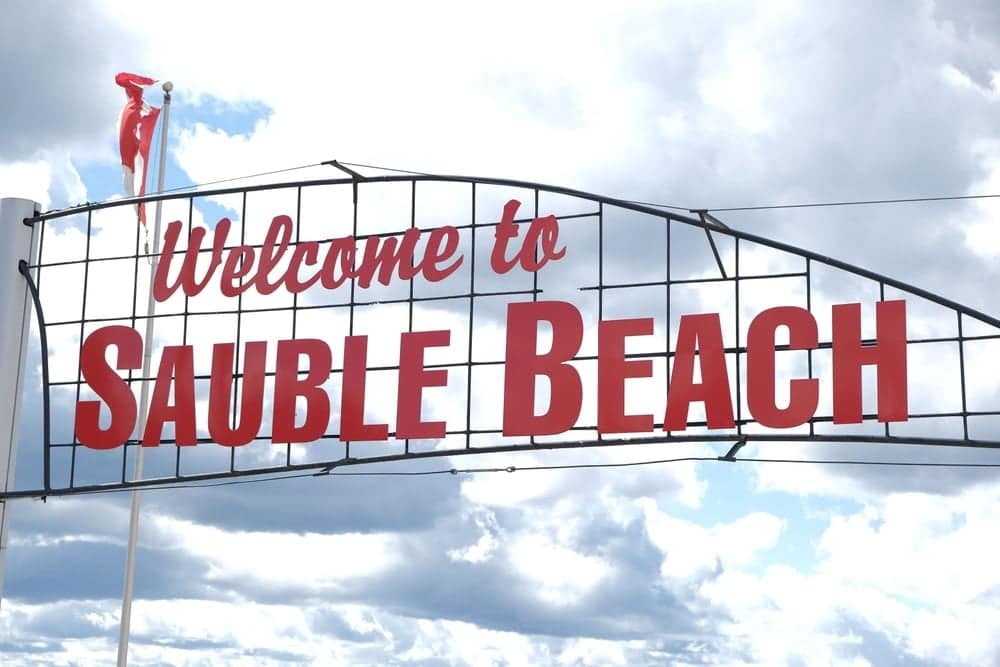 South Bruce Peninsula unveils Welcome to Sauble Beach sign as part of its tourism plan.