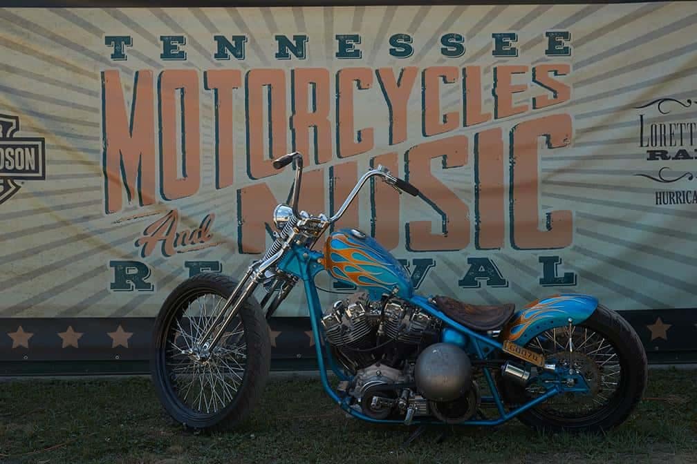 Tennessee motorcycles & music festival held at a campground.