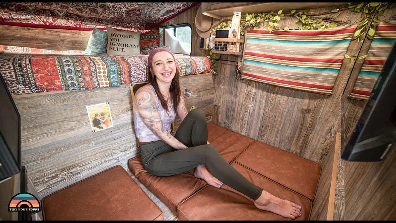 A Solo Female enjoys RV Life in a Tiny house on wheels