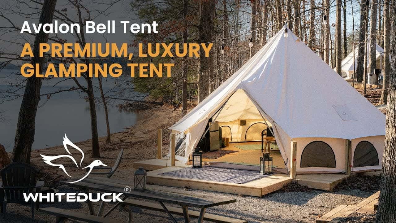 The Avalon Bell Tent, a spacious and luxurious glamping tent that redefines luxury.