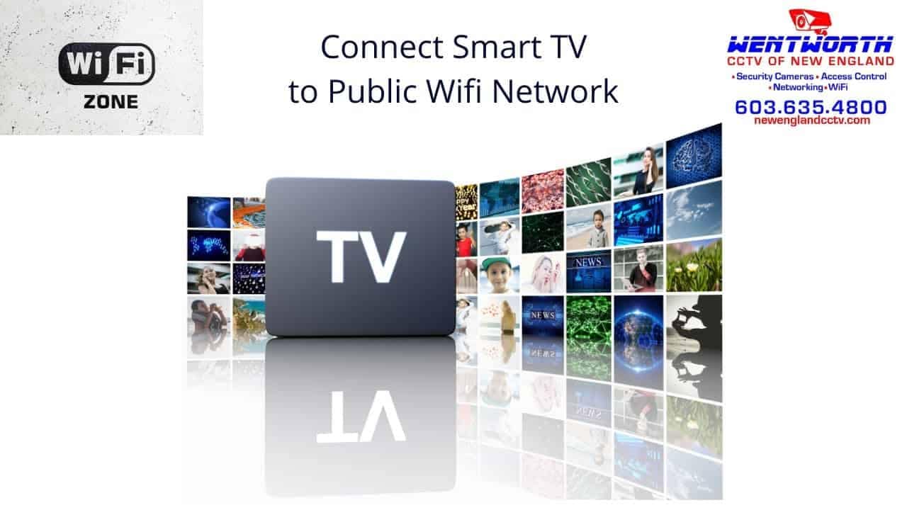 Connect your Smart TV to a public wi-fi network, such as Campground Wifi.