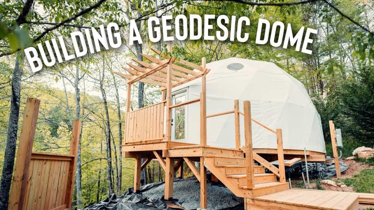 Building a geodesic dome is an intricate process that involves careful construction and precision.