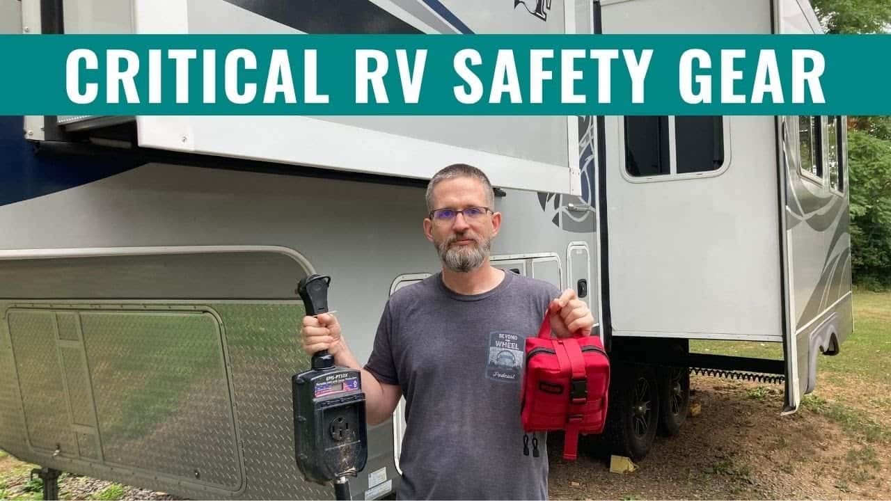 Essential RV safety gear for enhanced security.