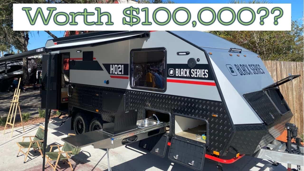 Take a tour of the luxurious Black Series HQ21 RV, an extravagant mobile home worth $100,000.
