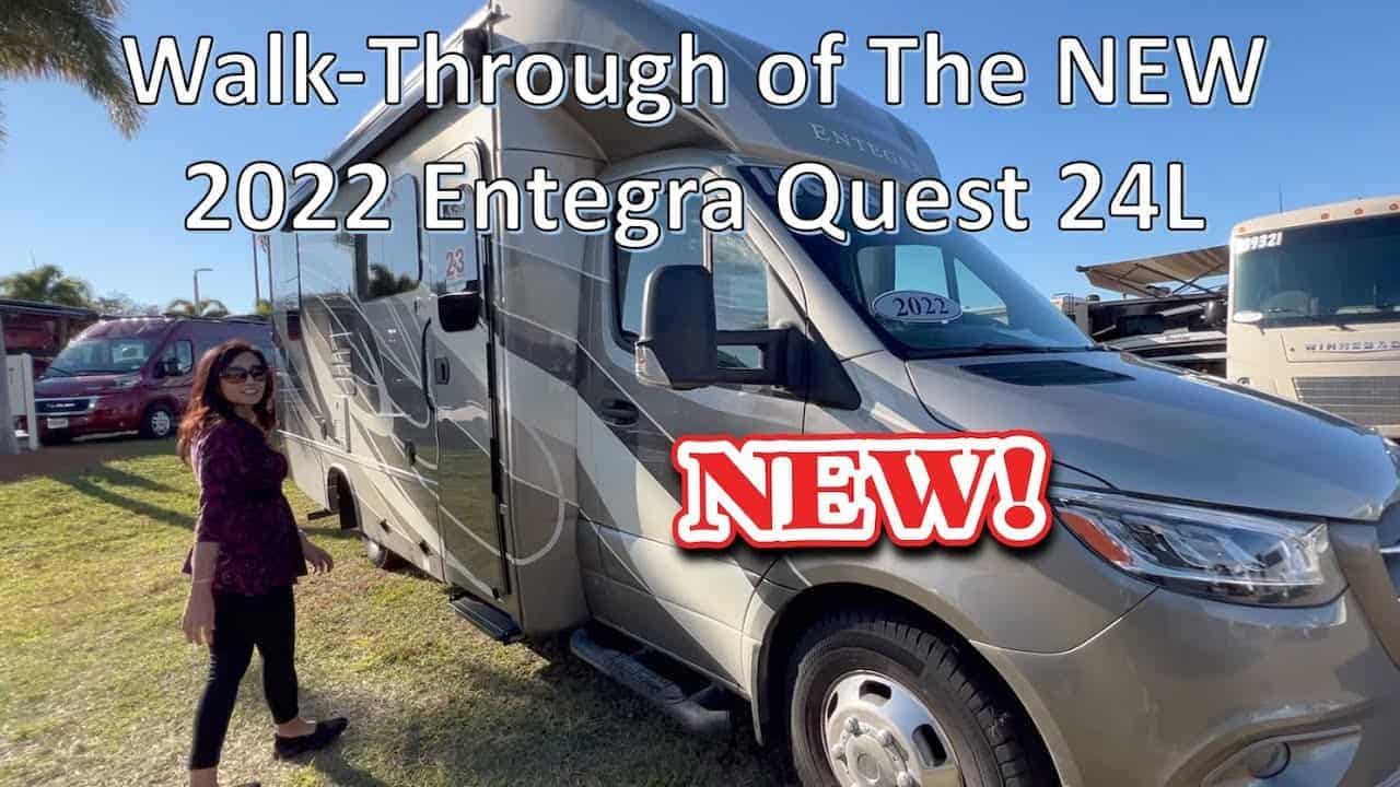 RV Tour of the new 2022 Entegra Qwest 24L.