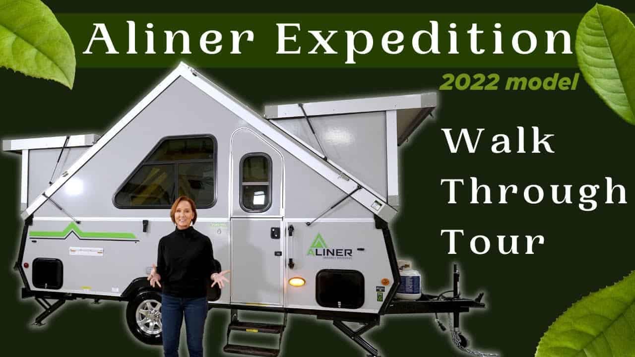 Take a walk-through tour of the 2022 Aliner Expedition, the latest model that combines innovation and comfort in this RV tour.