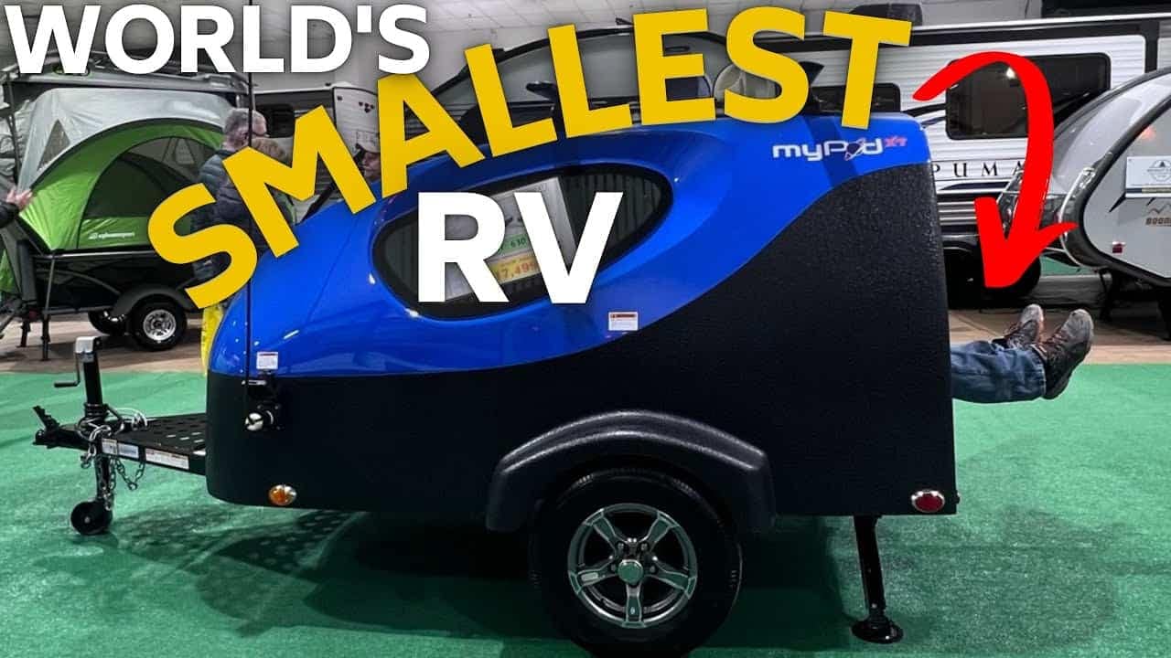 The MyPod XT is the smallest camper in the world, perfect for those looking to tow with a car.