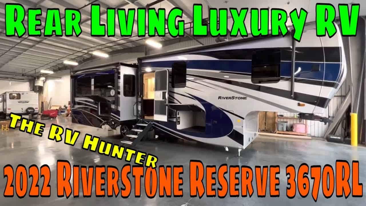 Bear living luxury RV 2022 Riverstone Reserve.