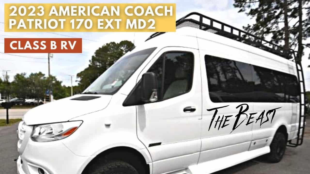 A 2020 American Coach Patriot 170EXT MD2 RV Tour.