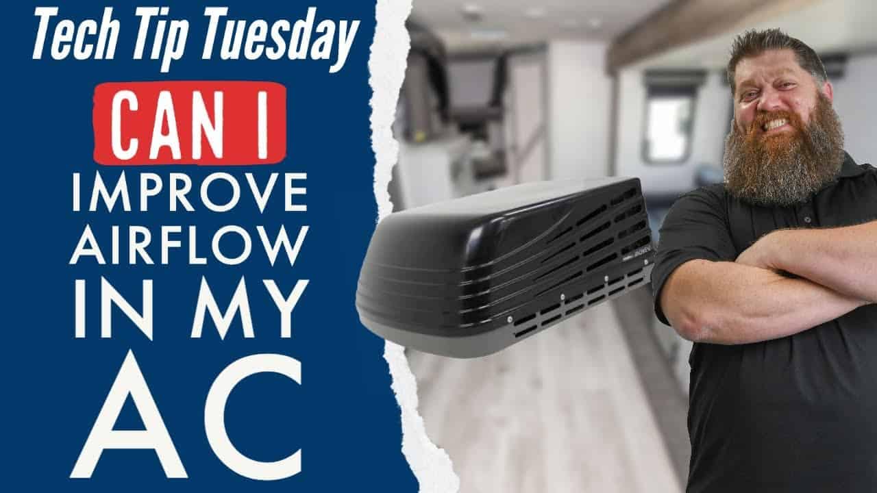 Can I increase airflow in my RV's AC?