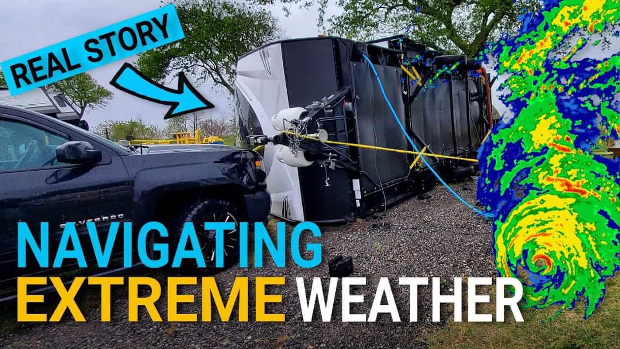 Adventurous tale of navigating severe weather while RVing.