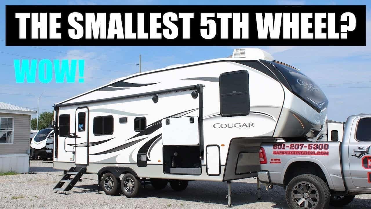 The Popular 2022 Cougar 24RDS is the smallest 5th wheel RV available.