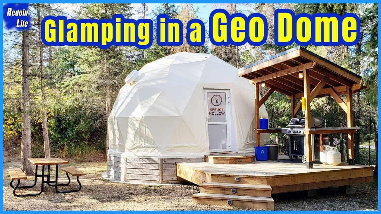 Glamping at Elk Island Retreat in a Geo Dome.