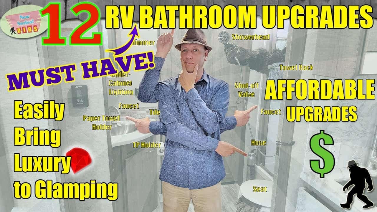 Discover 12 must-have upgrades for your RV bathroom to enhance your road trip experience.