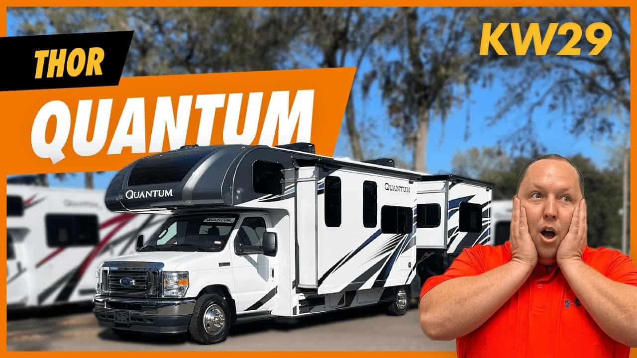 Experience the convenience of the Quantum Class C Motorhome by Thor, model KW29.