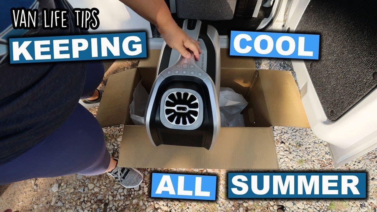 Van life staying cool with climate control solutions.