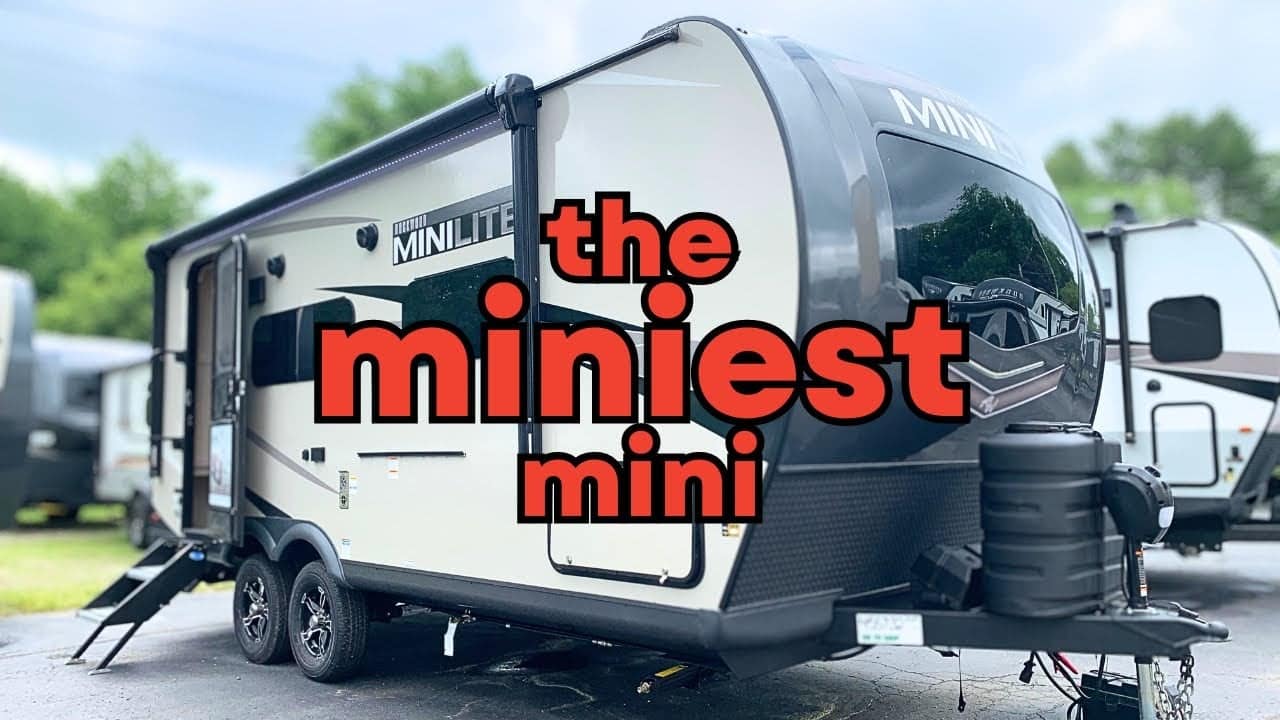 The lightweight travel trailer, 2023 2109S Rockwood Mini Lite, is the smallest mini RV on the market; perfect for exploring.
