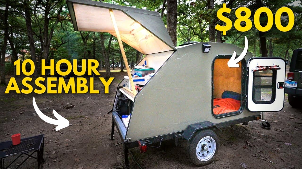 Learn how to build an affordable camper trailer in just 10 hours, perfect for exciting outdoor adventures on a budget.
