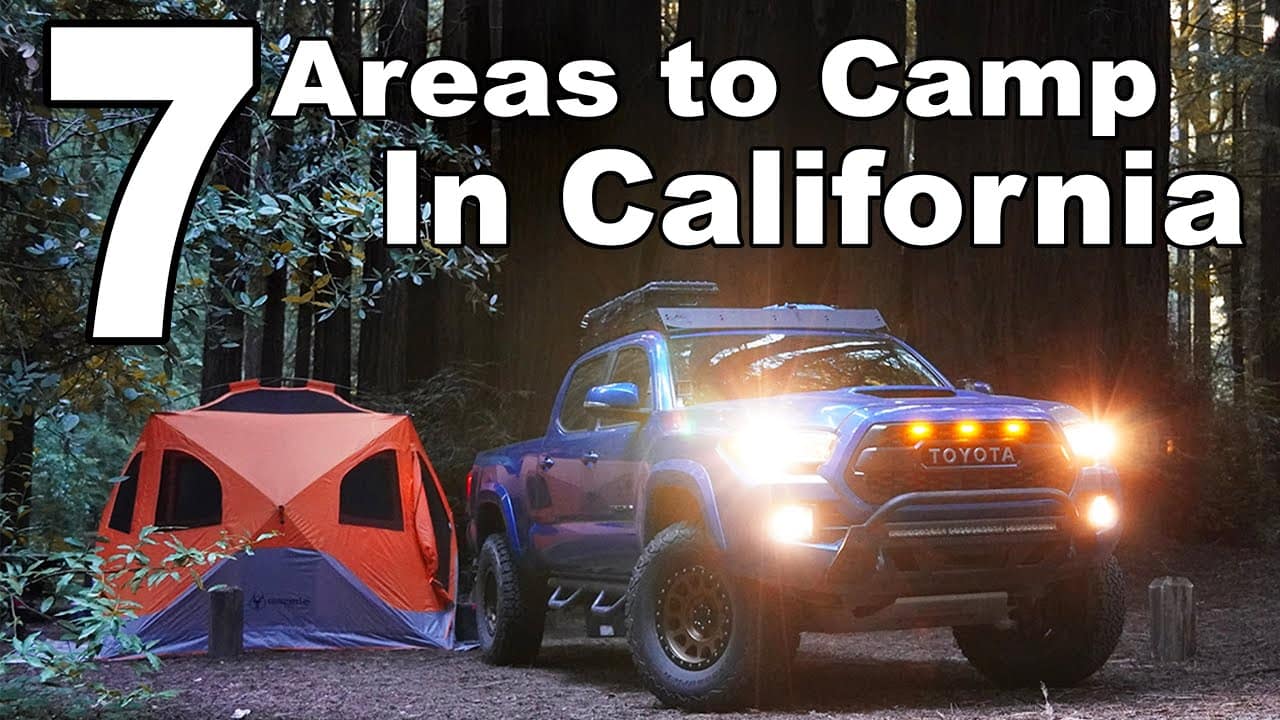 Comprehensive guide to camping spots in California