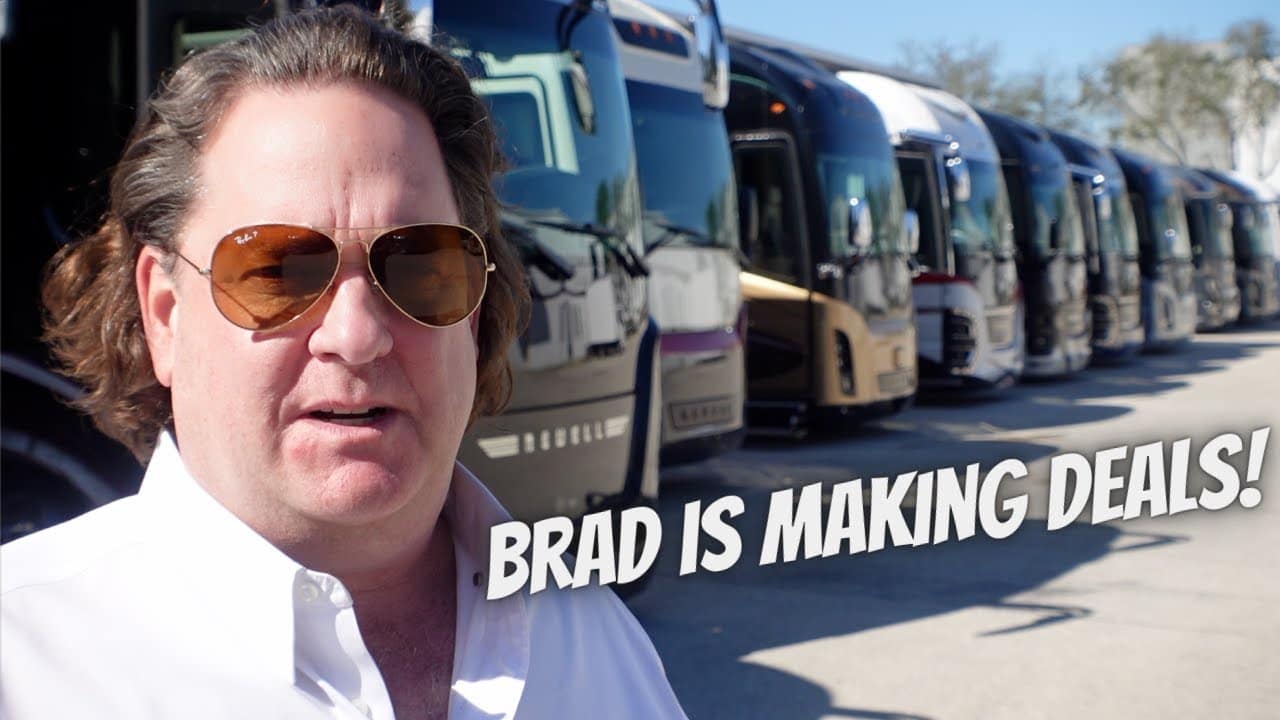 Brad is making deals on the luxury RV market update.