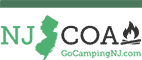 The New Jersey Campground Owners Association (NJ COA) logo on a green background.