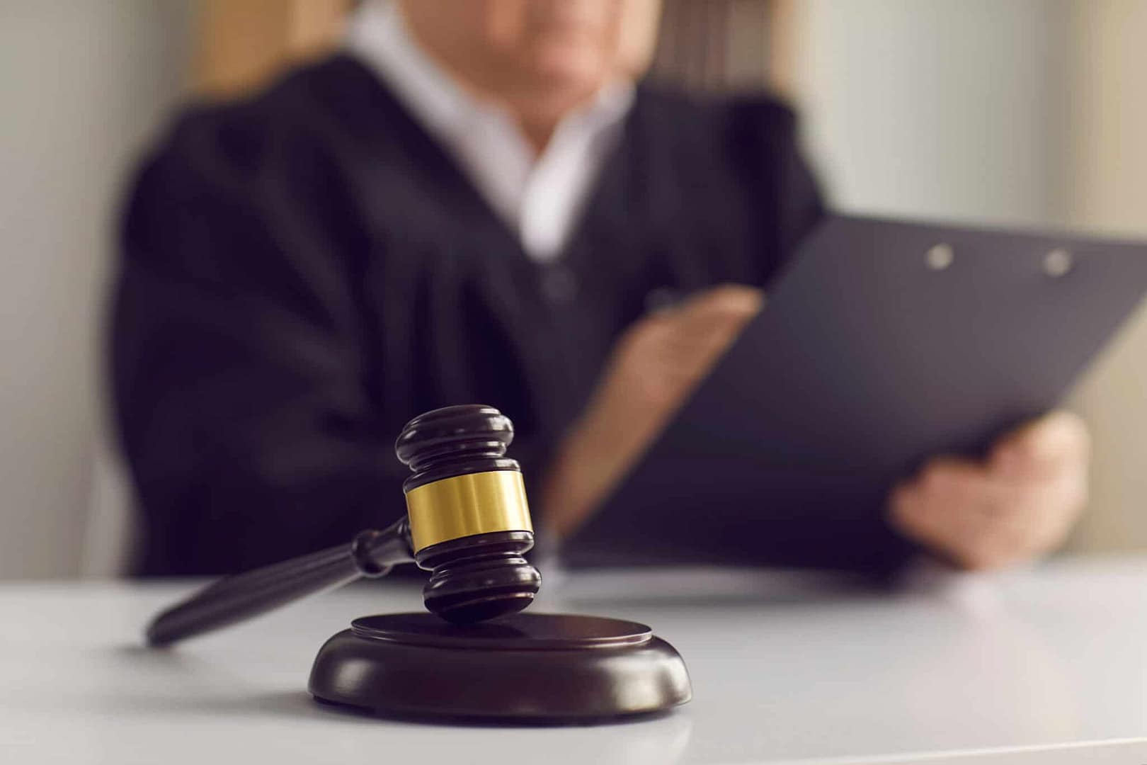 A Colorado judge with a gavel.
