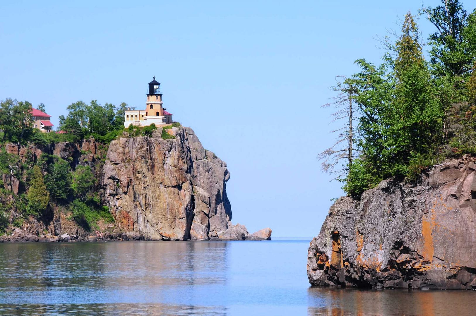 Split Rock Lighthouse State Park opens with a new campground on top of a rocky cliff.