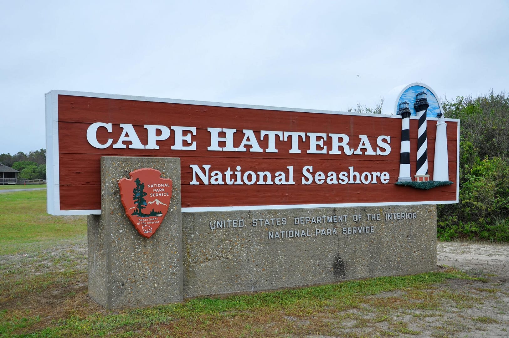Cape Hatteras National Seashore sign.
