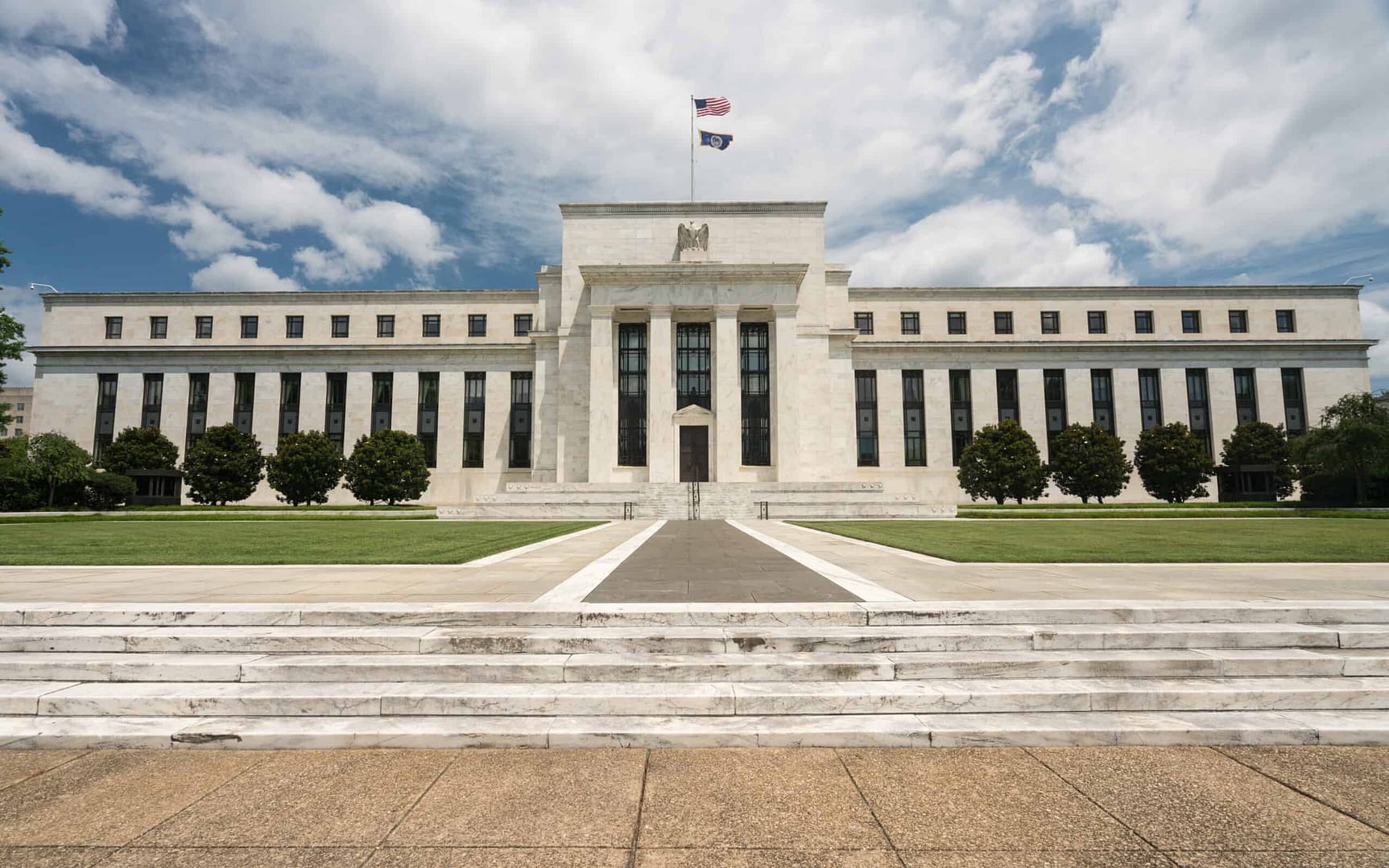 The expected sharp rate hike at the U.S. Treasury building in Washington, DC.