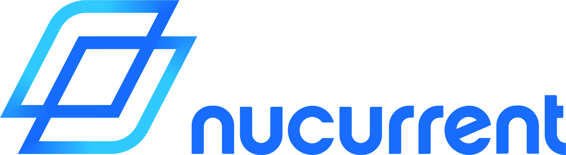 The NuCurrent logo on a green background, showcasing their partnership with American Technology Components.