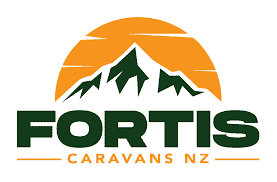 Fortis Caravans NZ Logo: Advancing Urban Caravans through Sustainability and Innovation.