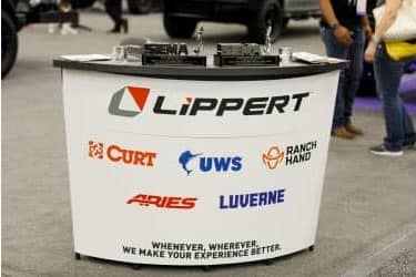 Lippert booth at the SEMA Show.