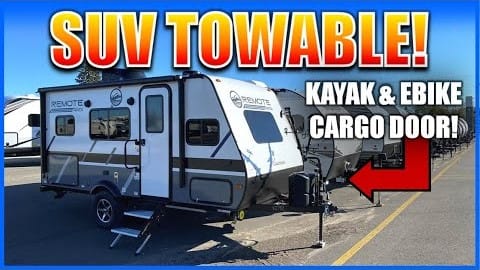 A picture of a 2022 Apex 16R RV, SUV towable for off-road adventures and off-grid exploration.