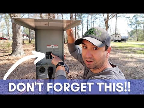 Don't forget this RV power outlet as a crucial tear down tip.