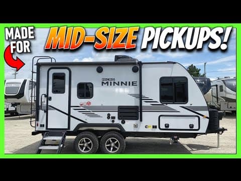 Offering a remarkable 2022 Winnebago Micro Minnie 1808FBS trailer for sale, suitable for mid-size pickups.